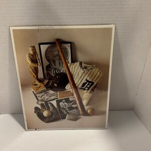 1993 NO.8 Ty Cobb -The Georgia Peach, Detroit Tigers 11”x14”First Edition Print.